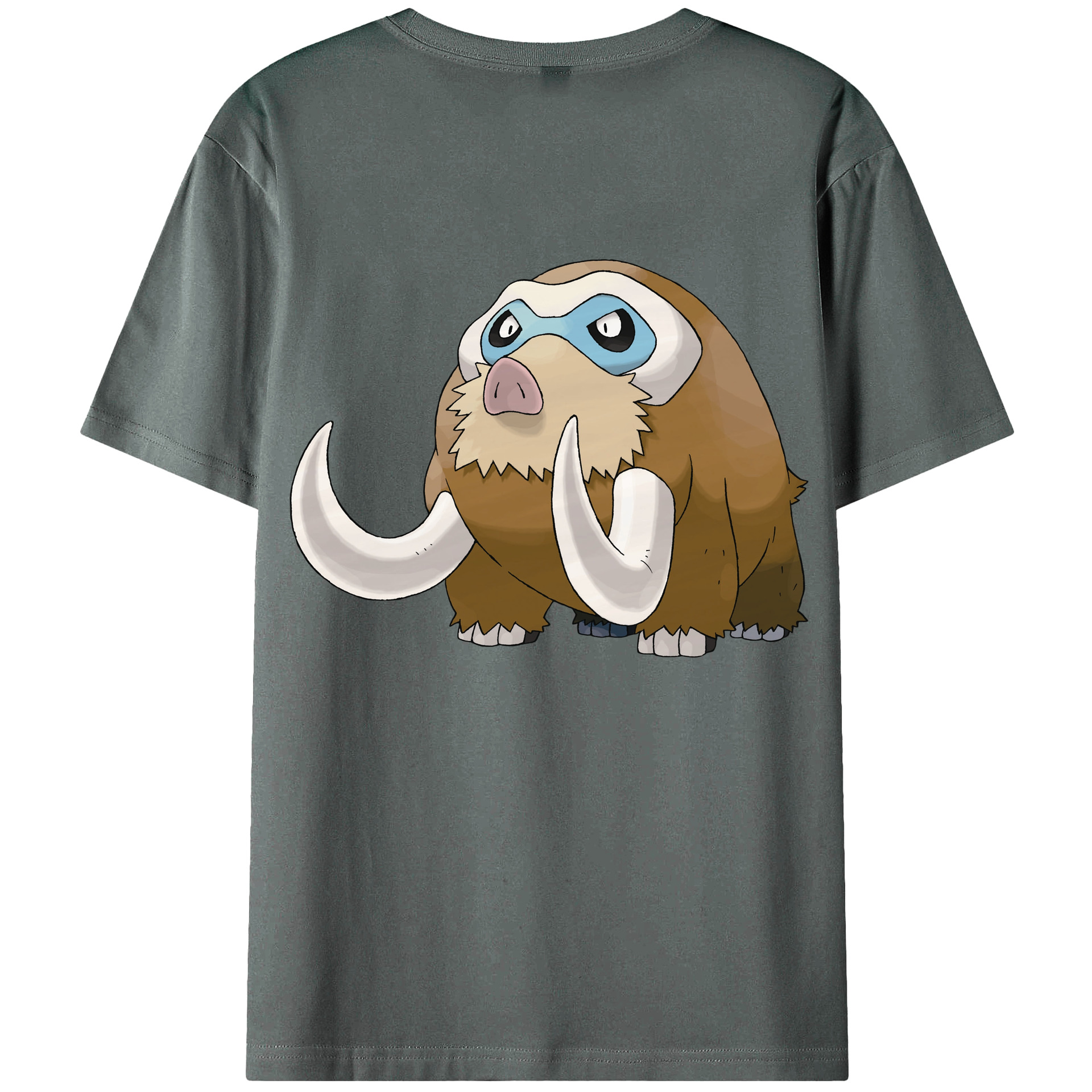 （画像用） ポケットモンスター Pokémon 綿100％ メンズ半袖Tシャツ（バックプリント） 通気性
